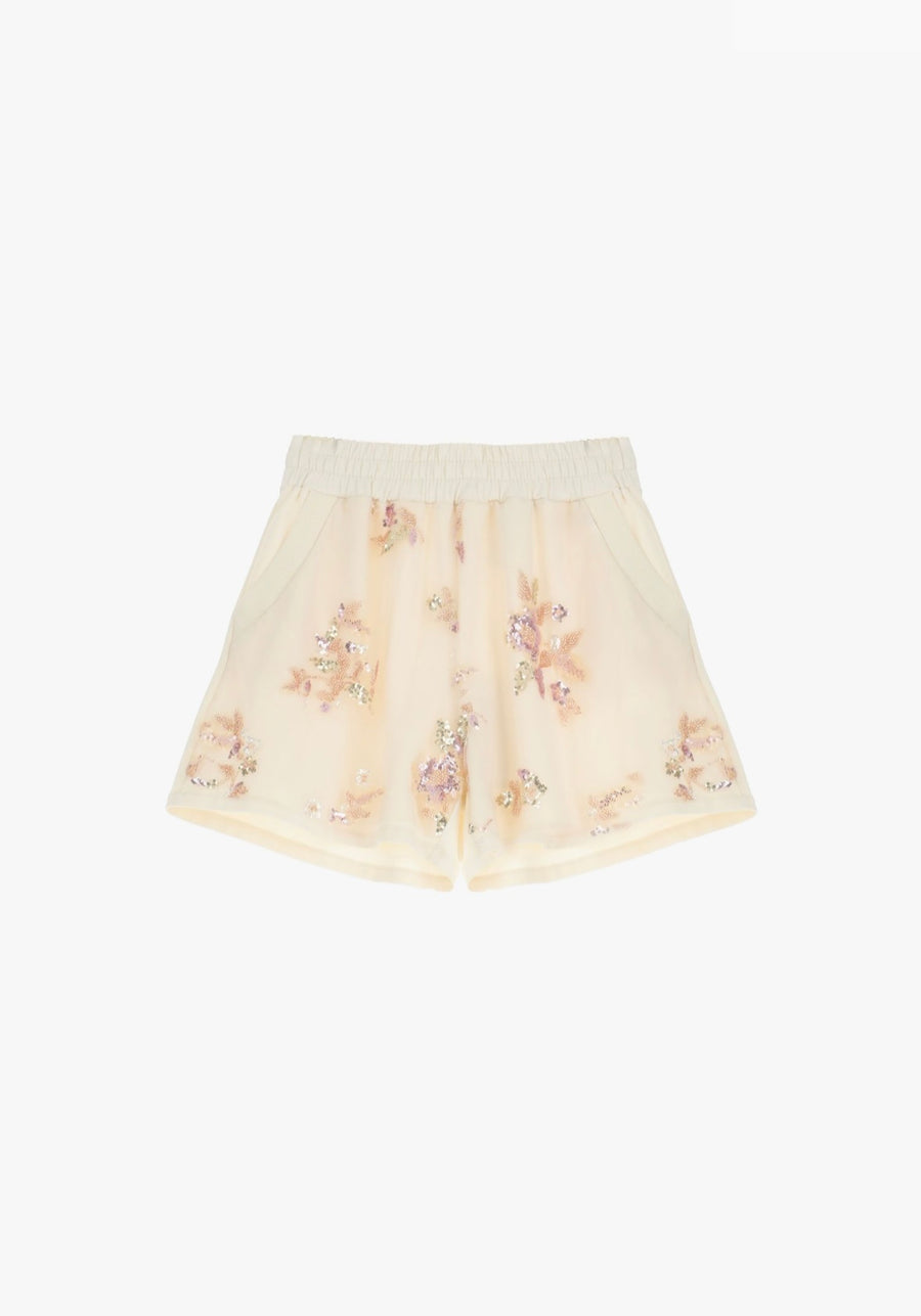 Set Vestimentar Elegant cu Paiete Strălucitoare - Bej Deluxe